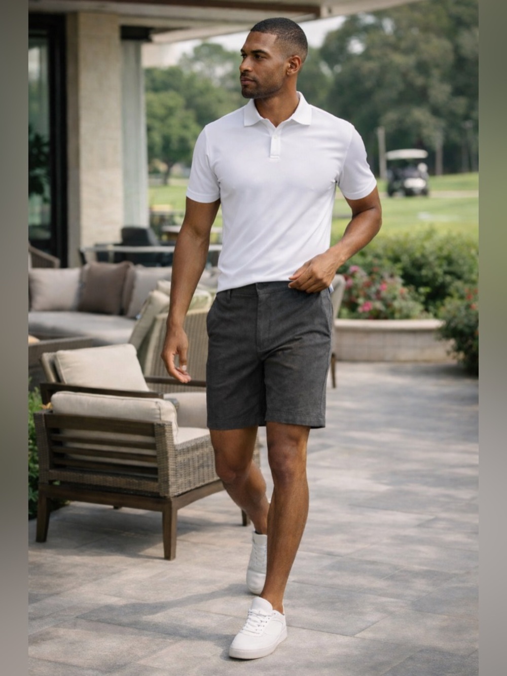 Lululemon Commission Shorts Mens 36 Gray Ventlight Stretch Golf NWOT